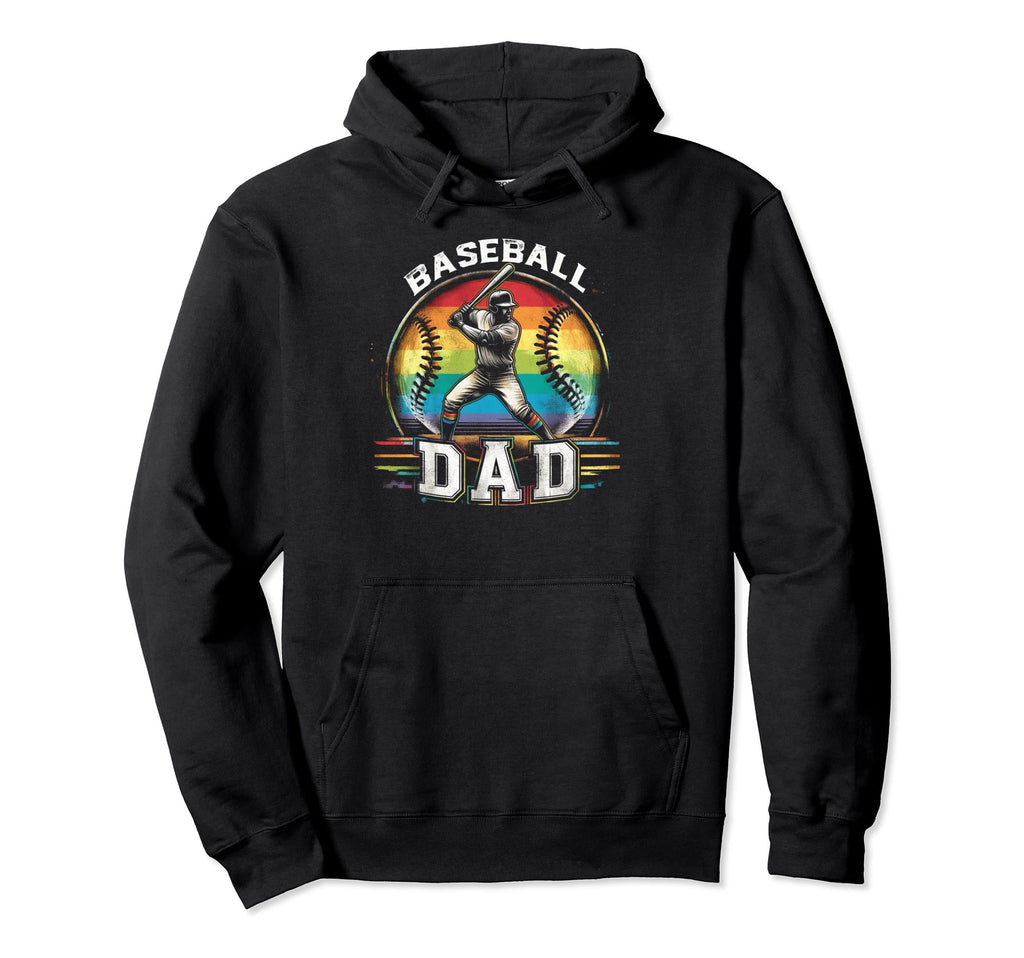 Baseball Dad Fathers Day Hoodie - Trendy Graphic Men Women - T-Shirt, Sweatshirt, Hoodie