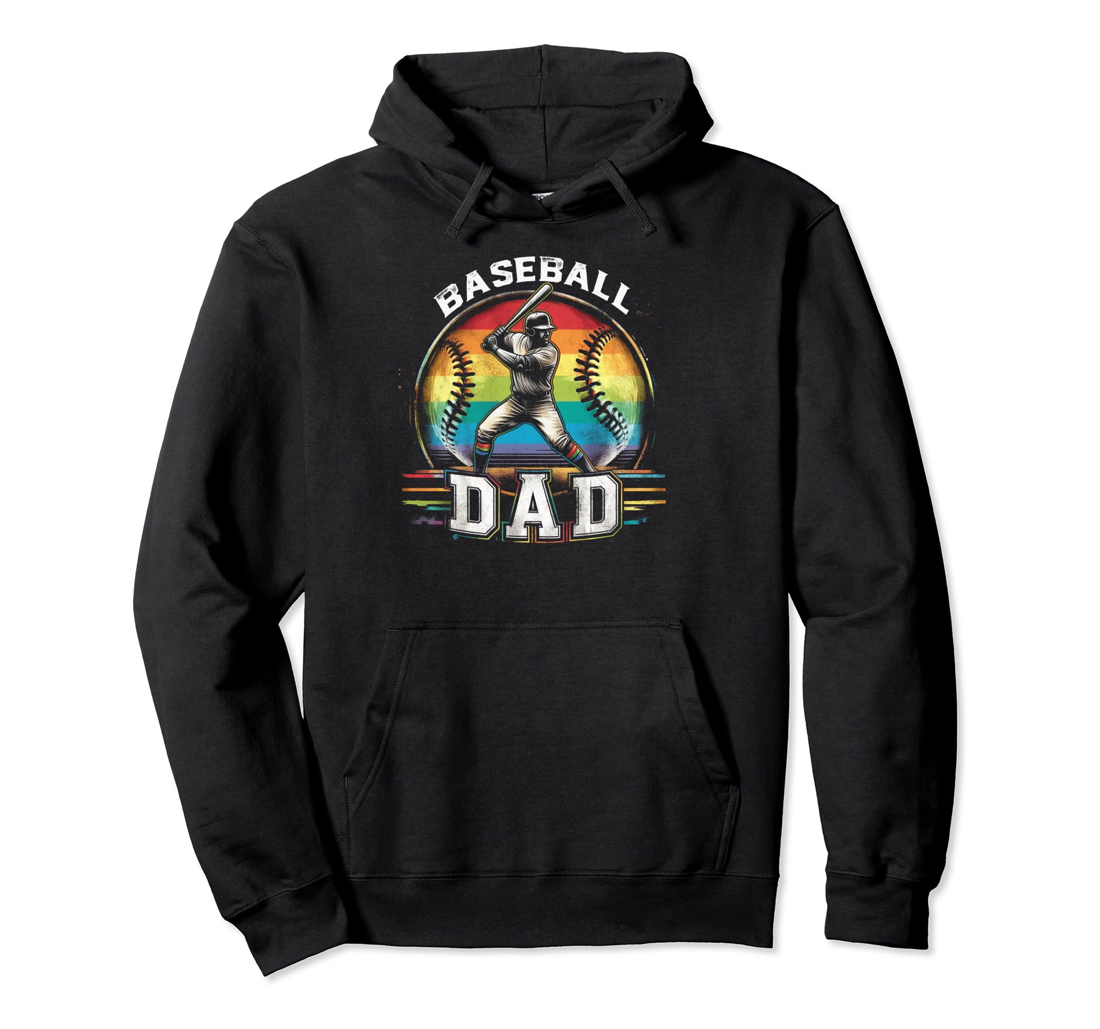 Baseball Dad Fathers Day Hoodie - Trendy Graphic Men Women - T-Shirt, Sweatshirt, Hoodie
