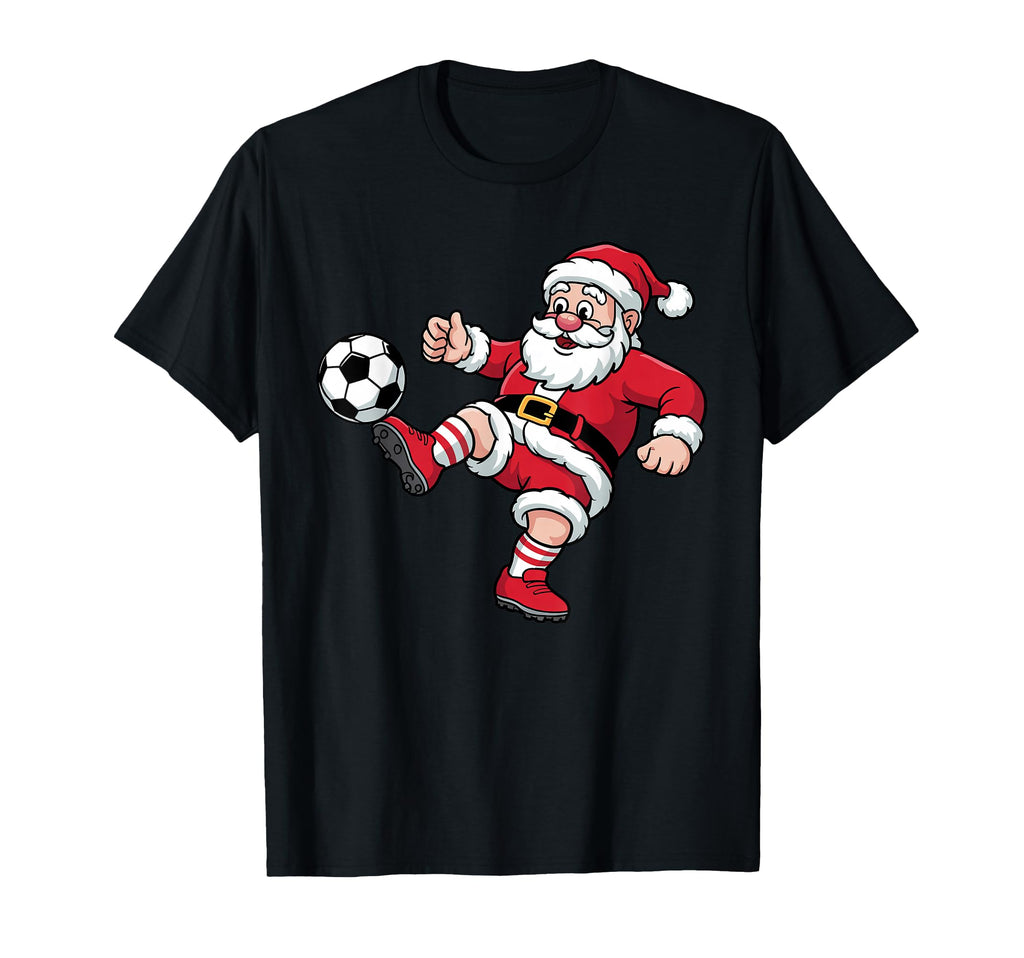 Santa Plays Soccer Funny Pajama Family T-Shirt - Trendy Graphic for Adults - T-Shirt, Sweatshirt, Hoodie