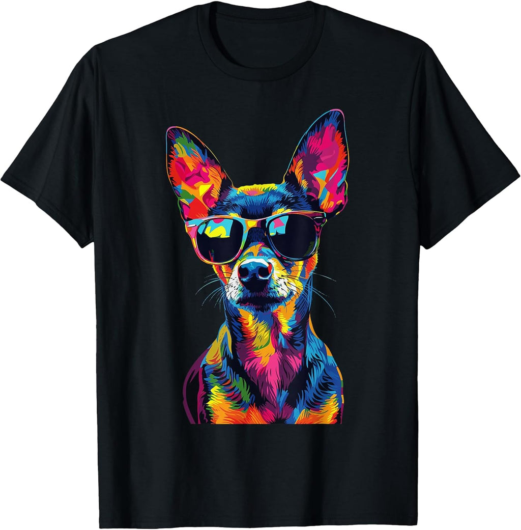Rat Terrier Lovers Design Pop Art Funny Dog - Adult & Kids T-Shirts, Sweatshirts & Hoodies apparel design preview 1