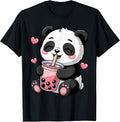 Funny Panda Drinking Boba Bubble Tea Cute Kawaii - Adult & Kids T-Shirts, Sweatshirts & Hoodies apparel design preview 1