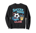 Coquette Soccer Moms Club Gameday Sweatshirt - Minimalist Print for Adults - T-Shirt, Sweatshirt, Hoodie