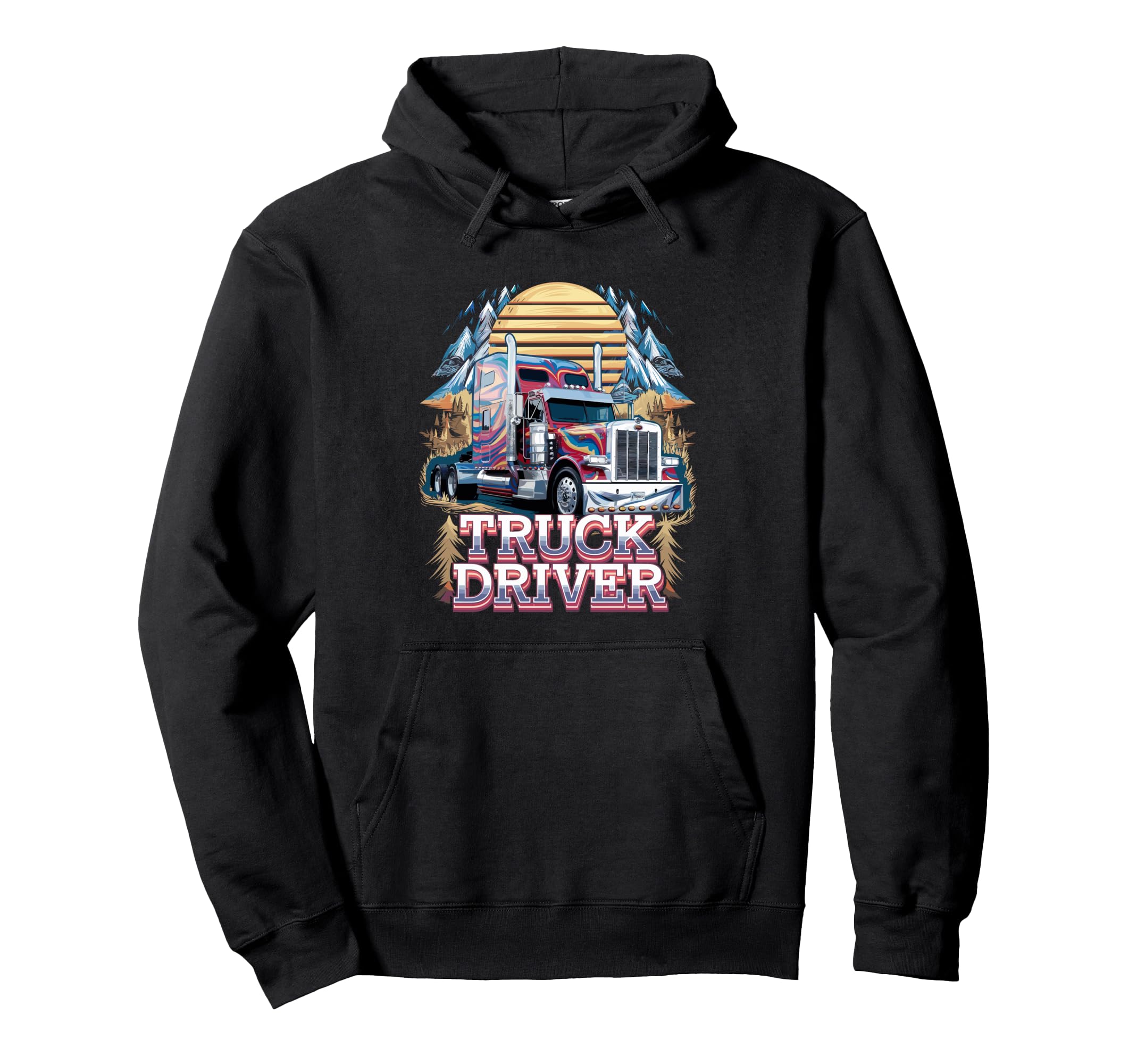 American Truckers Trucker Or Trucker Dad Hoodie - Streetwear Style Unisex - T-Shirt, Sweatshirt, Hoodie