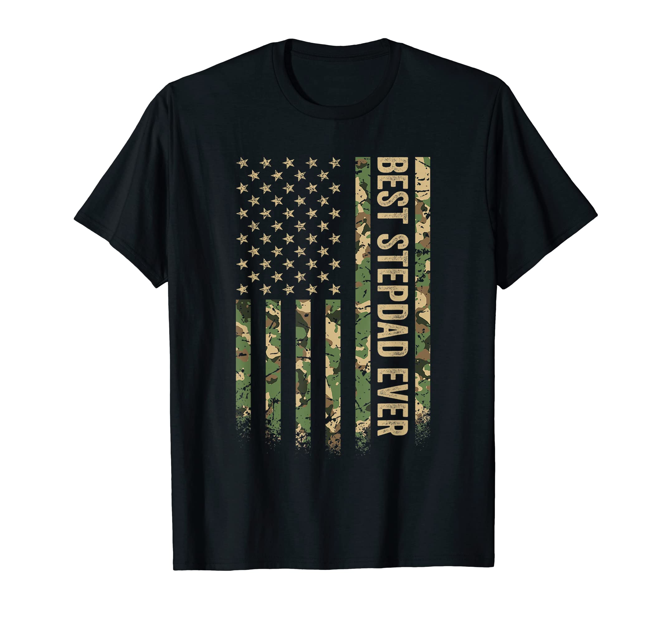 Mens Best Stepdad Ever American Flag T-Shirt - Fun Novelty Design Unisex - T-Shirt, Sweatshirt, Hoodie
