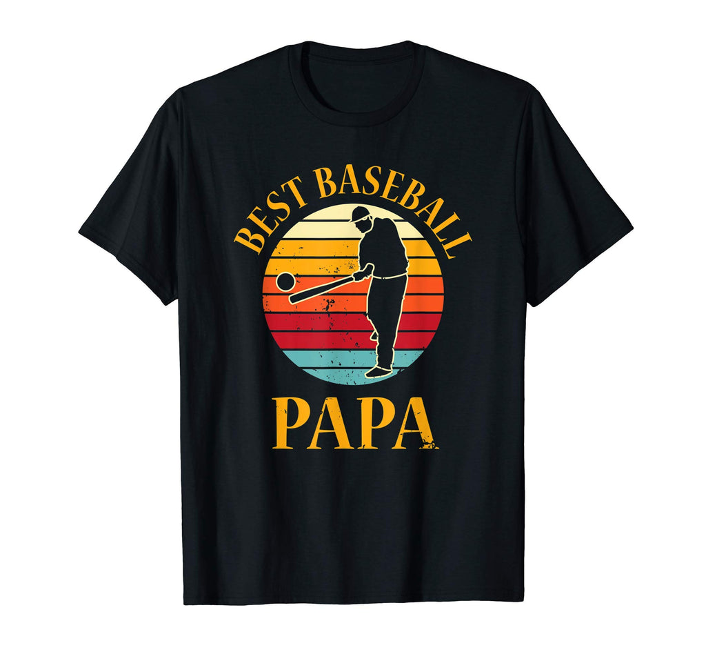 Best Baseball Papa Baseball Dad Player T-Shirt - Unique Graphic Unisex - T-Shirt, Sweatshirt, Hoodie