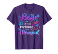 Bestie Birthday Mermaid Funny T-Shirt - Minimalist Print Men Women - T-Shirt, Sweatshirt, Hoodie