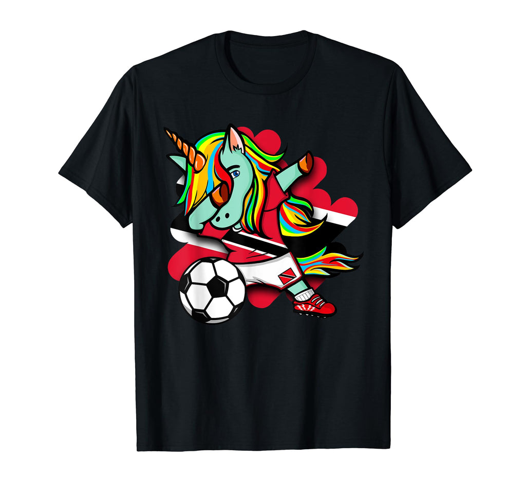 Dabbing Unicorn Trinidad And Tobago T-Shirt - Minimalist Print Men Women - T-Shirt, Sweatshirt, Hoodie