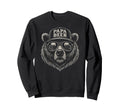 Papa Beer Funny Dad Bear Drinking Sweatshirt - Minimalist Print for Adults - T-Shirt, Sweatshirt, Hoodie