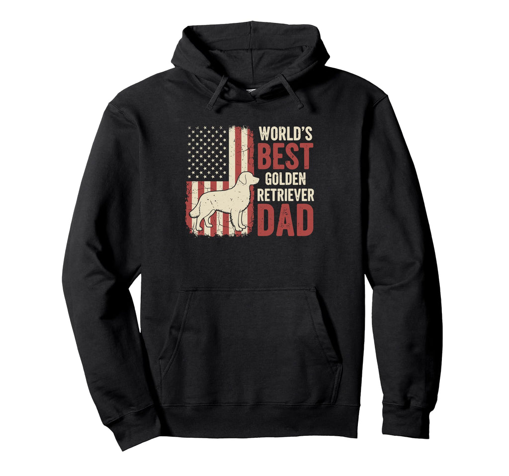 American Flag Worlds Best Golden Hoodie - Trendy Graphic for Adults - T-Shirt, Sweatshirt, Hoodie