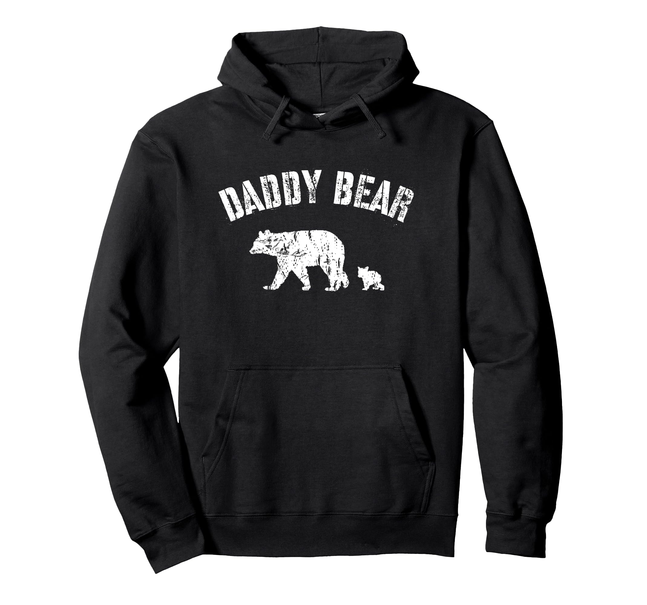 Daddy Bear 1 One Cub Fun Dad Father Papa Hoodie - Trendy Graphic Unisex - T-Shirt, Sweatshirt, Hoodie