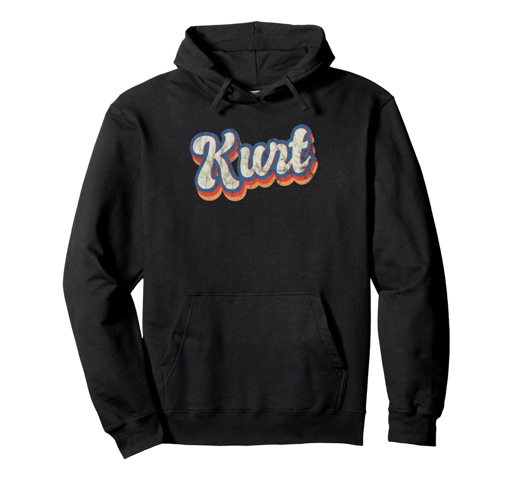 Kurt Personalized Name Custom Lettering 70S Hoodie - Trendy Graphic Unisex - T-Shirt, Sweatshirt, Hoodie