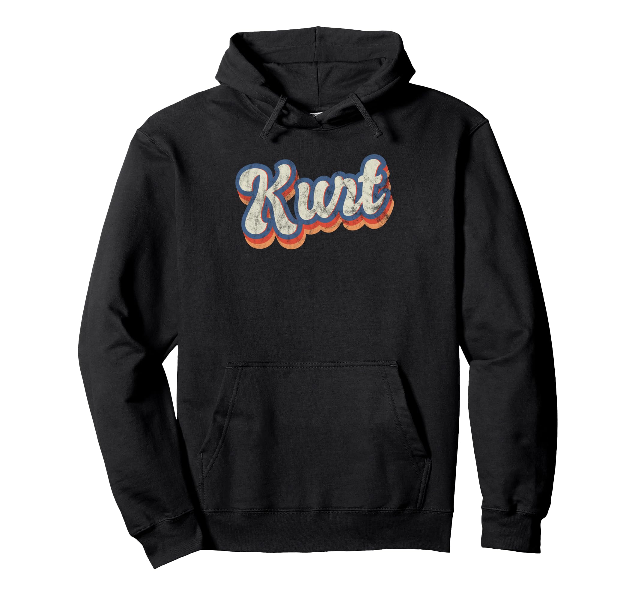Kurt Personalized Name Custom Lettering 70S Hoodie - Trendy Graphic Unisex - T-Shirt, Sweatshirt, Hoodie