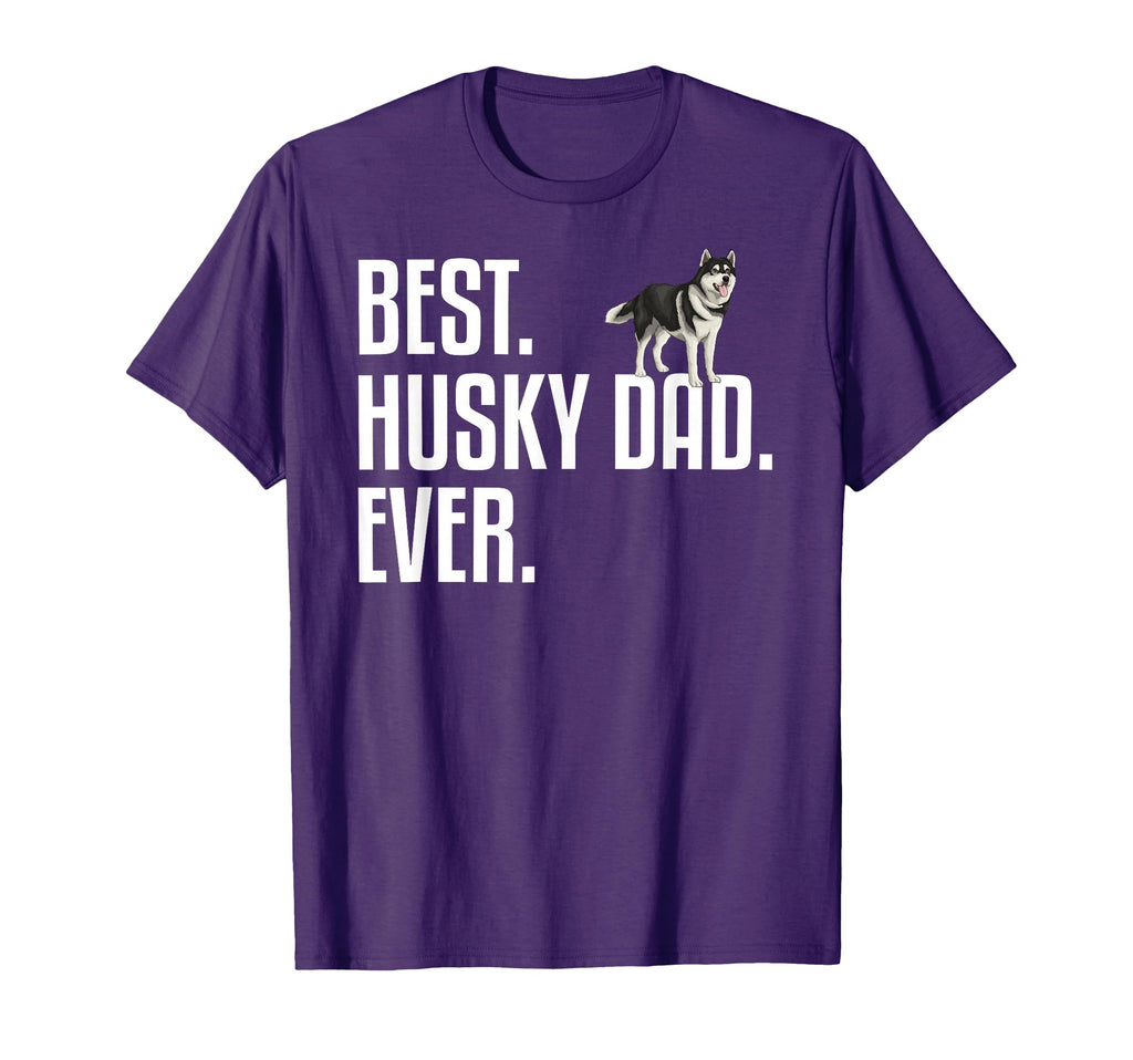 Husky Dad Art Father Husky Lover T-Shirt - Custom Art Print Men Women - T-Shirt, Sweatshirt, Hoodie