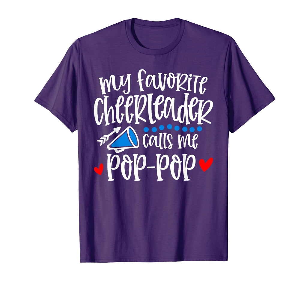 My Favorite Cheerleader Calls Me Pop Pop T-Shirt - Minimalist Print Unisex - T-Shirt, Sweatshirt, Hoodie