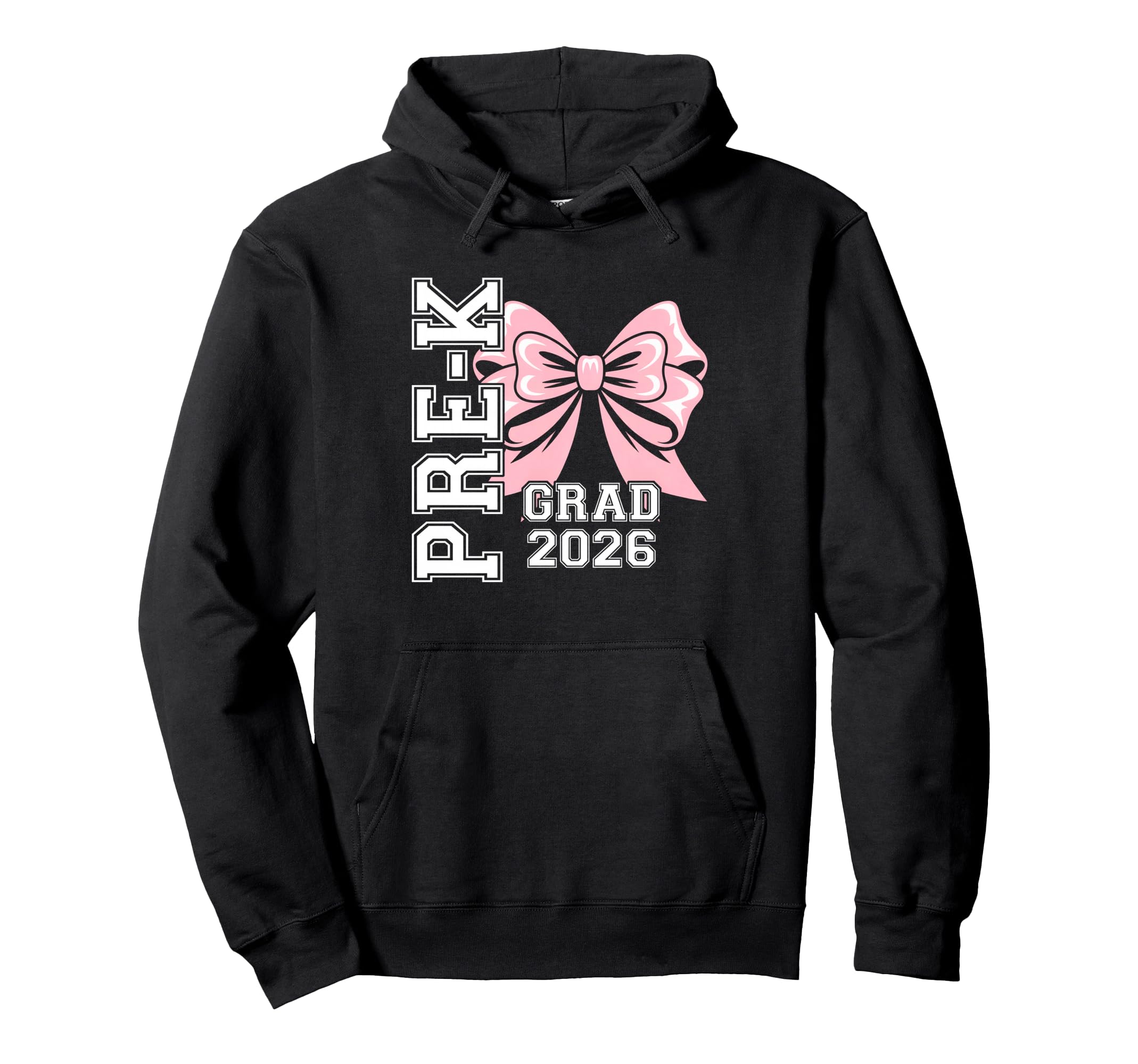 Pre K Grad 2026 Bow Graduate Hoodie - Casual Everyday Wear Men Women - T-Shirt, Sweatshirt, Hoodie