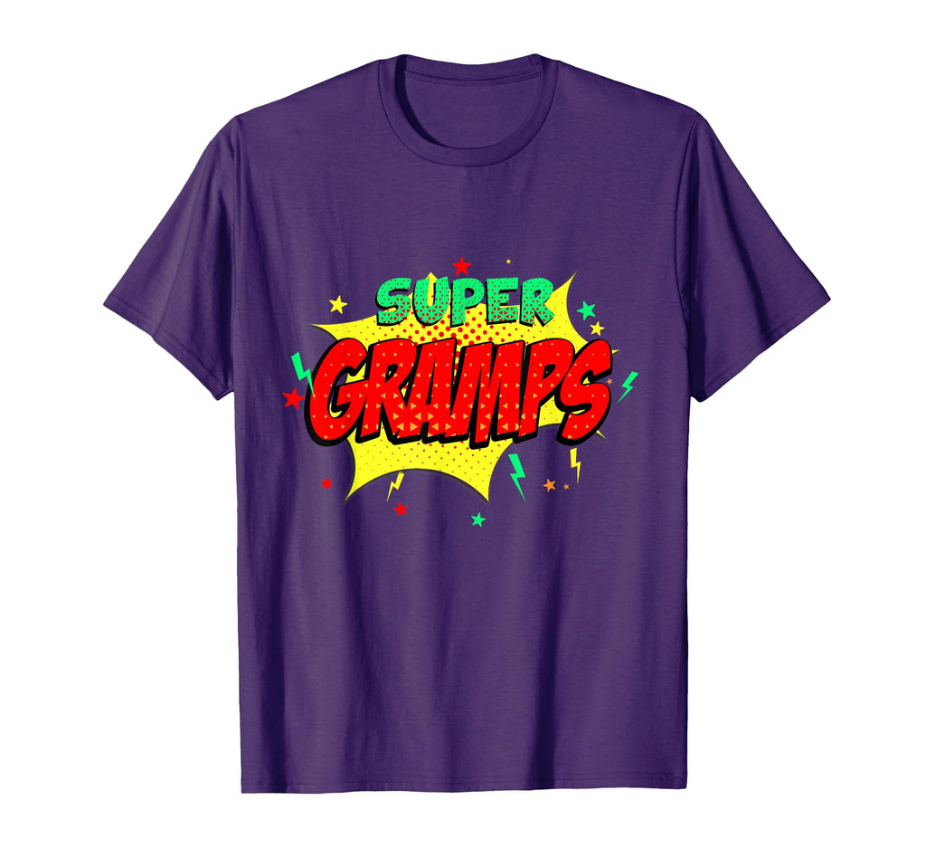 Super Gramps Comic Themed Superhero T-Shirt - Unique Graphic Unisex - T-Shirt, Sweatshirt, Hoodie