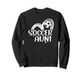 Soccer Aunt Heart Aunt Soccer Sweatshirt - Streetwear Style for Adults - T-Shirt, Sweatshirt, Hoodie