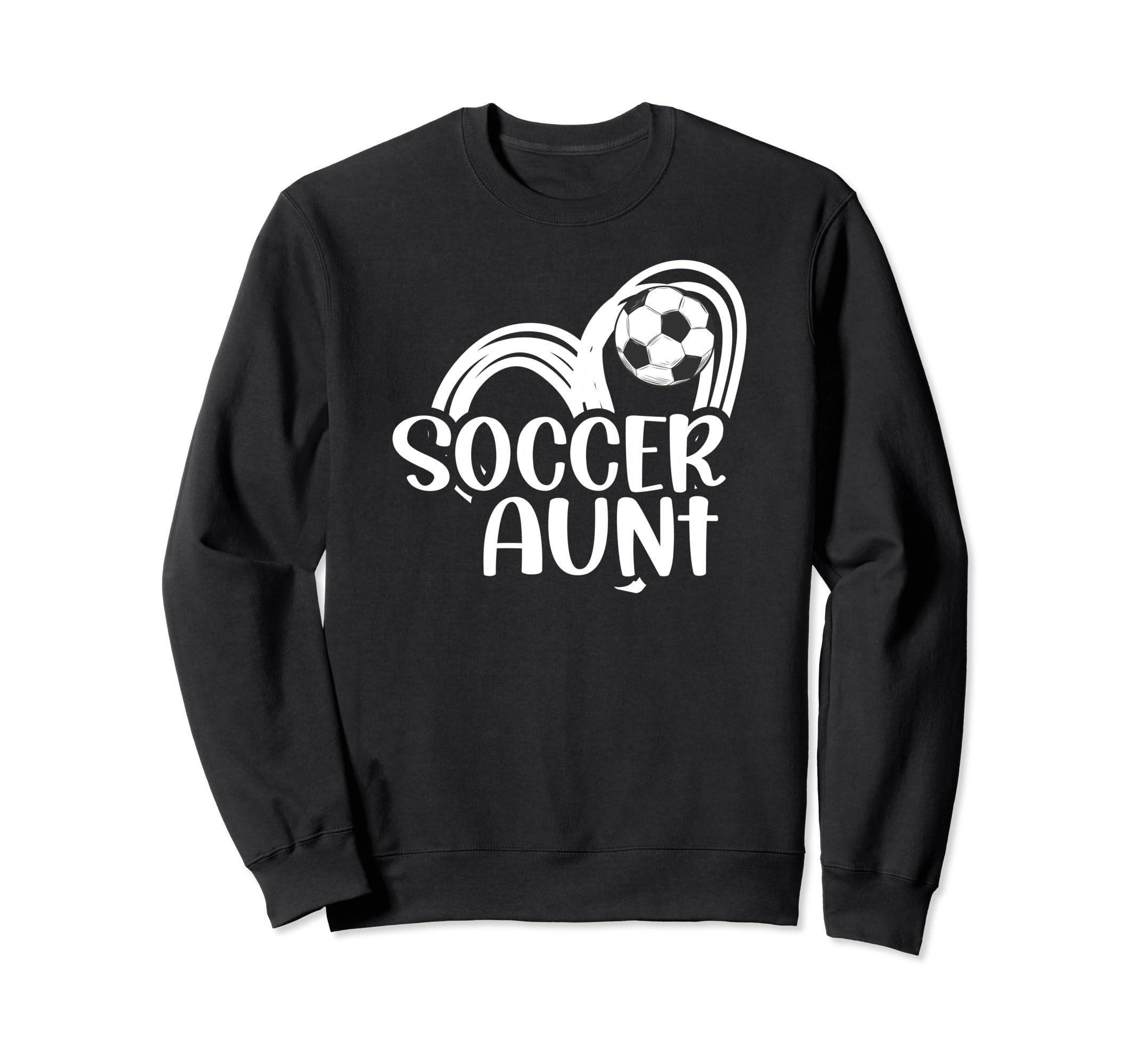 Soccer Aunt Heart Aunt Soccer Sweatshirt - Streetwear Style for Adults - T-Shirt, Sweatshirt, Hoodie