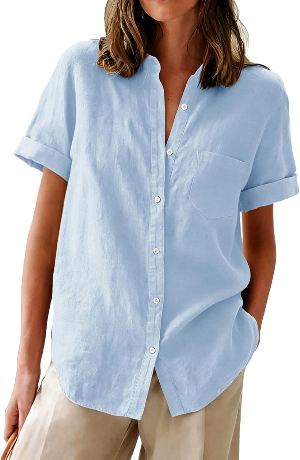 Womens Button Down Oxford Short Sleeve Cotton Dress - Adult & Kids T-Shirts, Sweatshirts & Hoodies apparel design preview 1