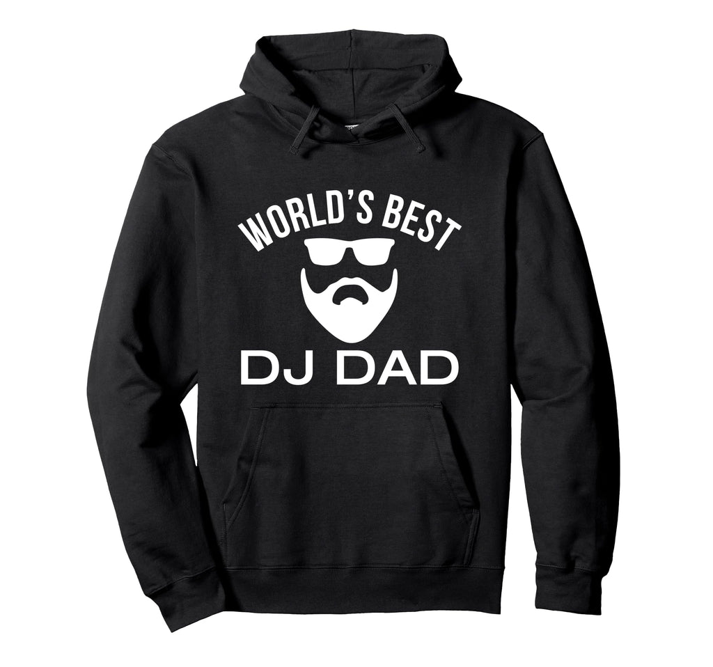 Worlds Best Dj Dad Bearded Hoodie - Minimalist Print Men Women - T-Shirt, Sweatshirt, Hoodie