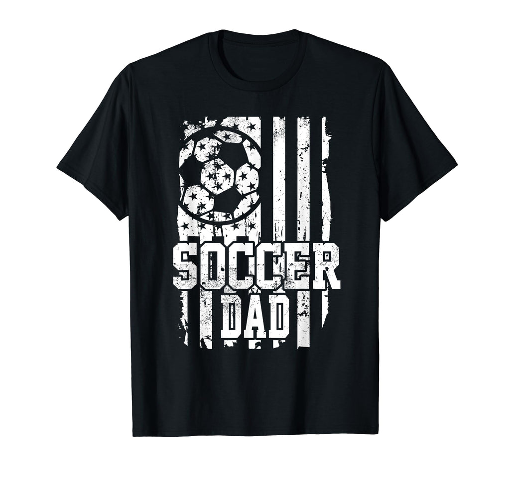 Usa Flag Soccer Dad Soccer Game Day T-Shirt - Novelty Apparel for Adults - T-Shirt, Sweatshirt, Hoodie