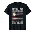 Softball Dad Like Baseball Dad But T-Shirt - Aesthetic Graphic Unisex - T-Shirt, Sweatshirt, Hoodie