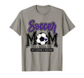 Soccer Mom Purple Soccer Player T-Shirt - Casual Everyday Wear Unisex - T-Shirt, Sweatshirt, Hoodie