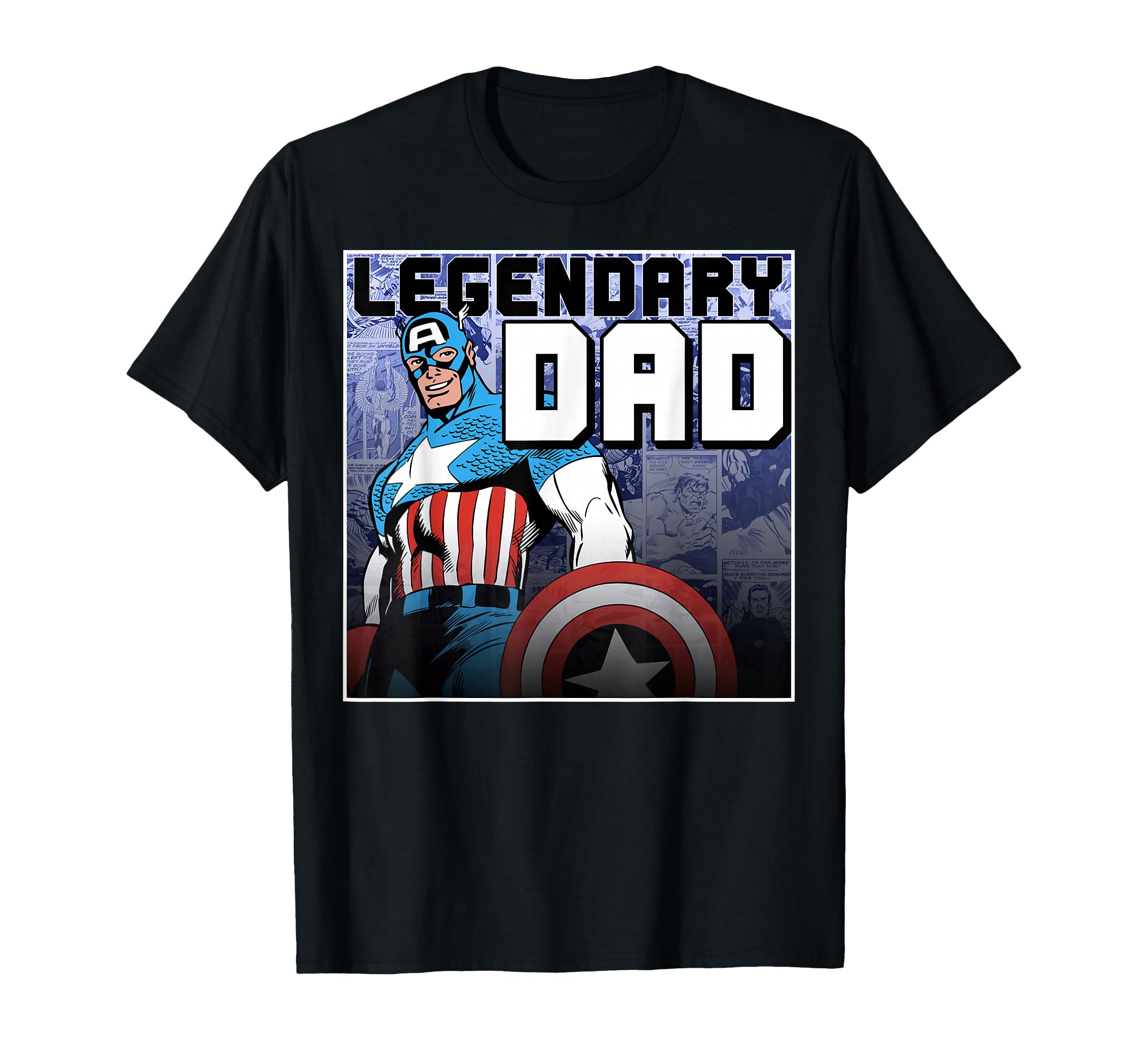 Marvel Comics Fathers Day Captain T-Shirt - Aesthetic Graphic Men Women - T-Shirt, Sweatshirt, Hoodie