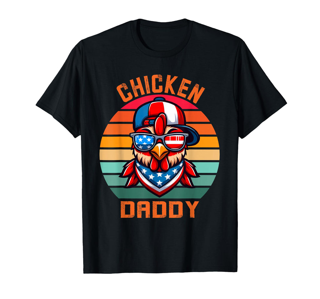 Chicken Daddy Farmer Funny Fathers Day T-Shirt - Trendy Graphic for Adults - T-Shirt, Sweatshirt, Hoodie