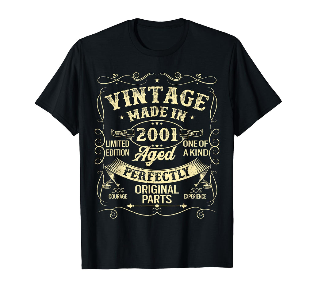 2001 Made Or Born 2001 Original Parts T-Shirt - Trendy Graphic for Adults - T-Shirt, Sweatshirt, Hoodie