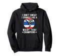 Muay Thai Fighter Dad Thai Kickboxing Hoodie - Streetwear Style for Adults - T-Shirt, Sweatshirt, Hoodie