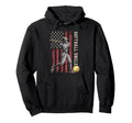 Softball Uncle American Us Flag Hoodie - Streetwear Style Men Women - T-Shirt, Sweatshirt, Hoodie