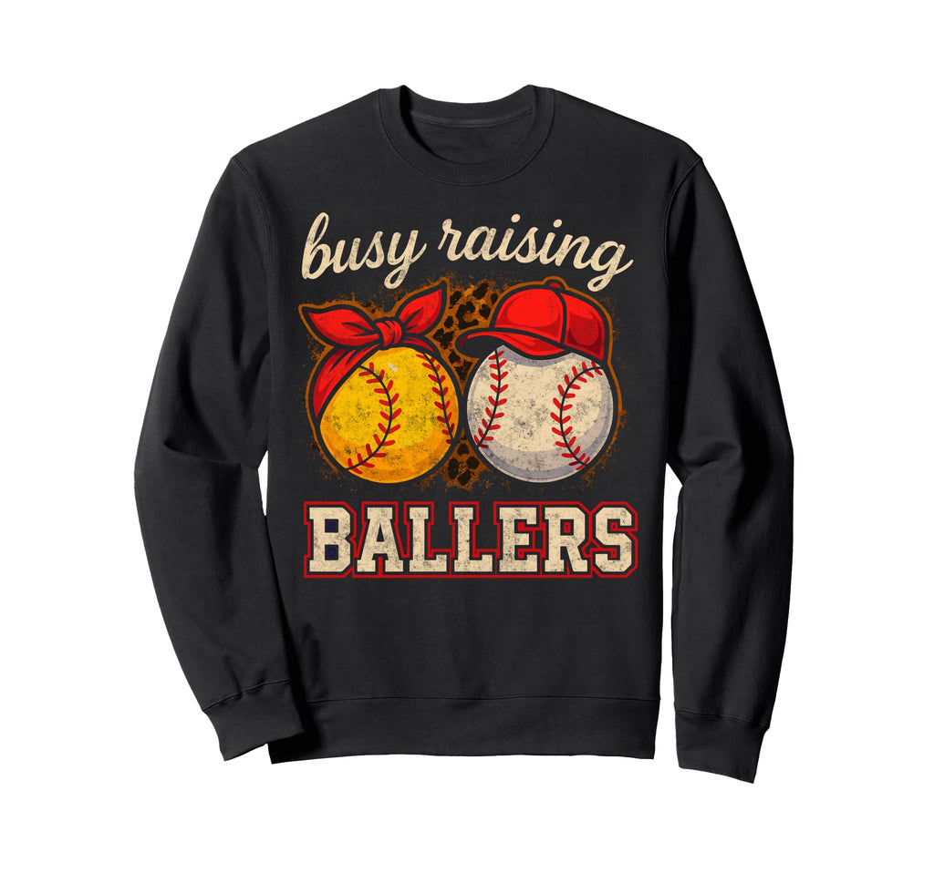 Baseball Softball Mom Grandma Busy Sweatshirt - Trendy Graphic Men Women - T-Shirt, Sweatshirt, Hoodie
