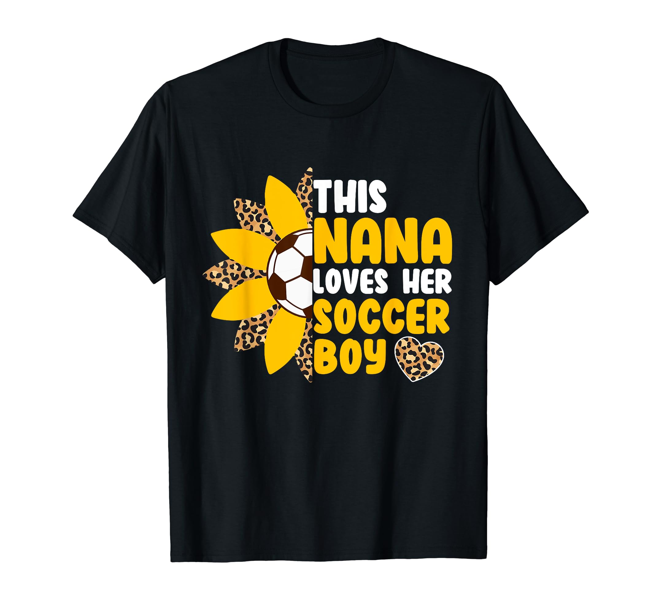 Nana Loves Soccer Sports Player T-Shirt - Trendy Graphic for Adults - T-Shirt, Sweatshirt, Hoodie