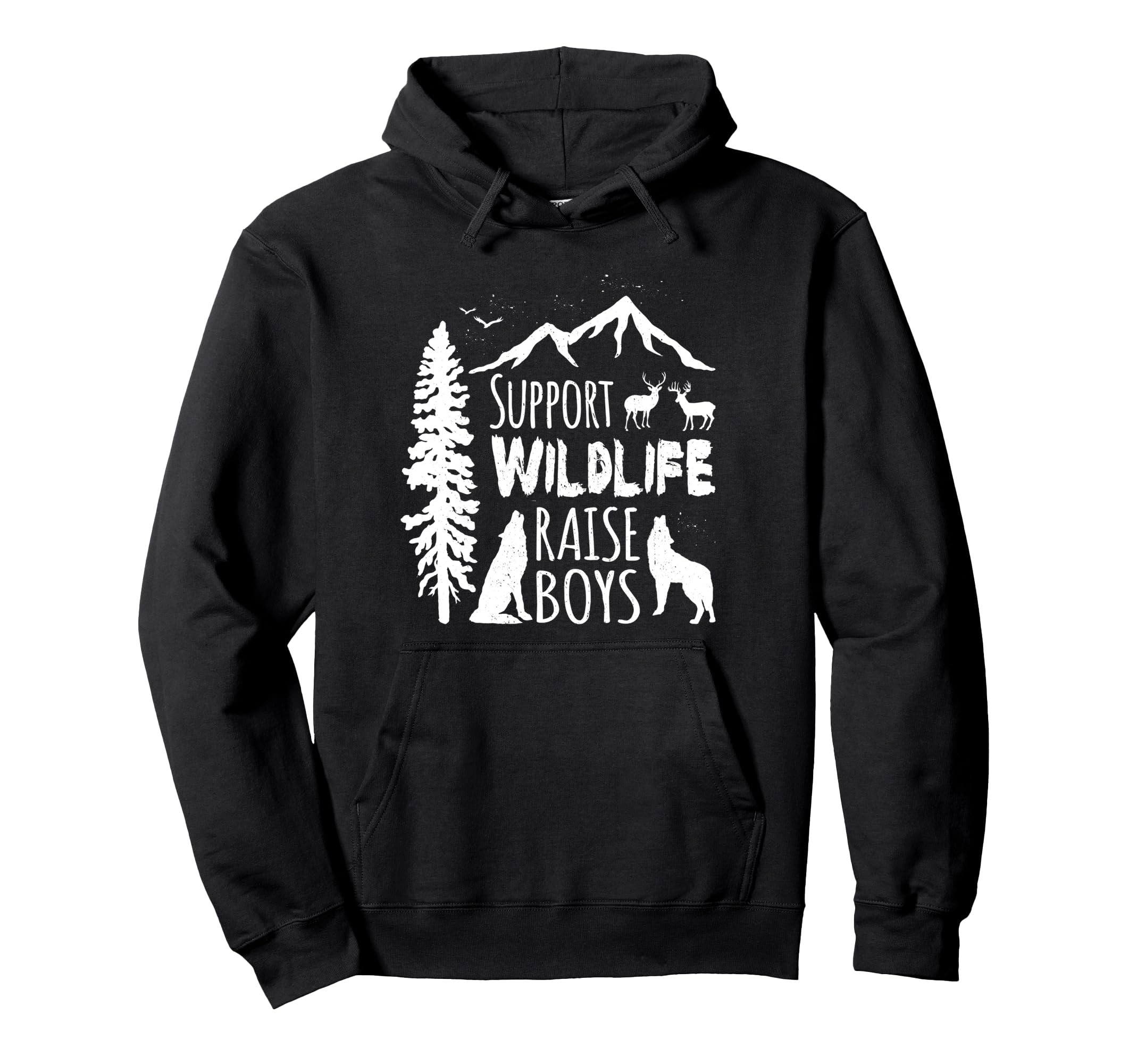 Support Wildlife Raise Mom Dad Sweatshirt - Aesthetic Graphic for Adults - T-Shirt, Sweatshirt, Hoodie