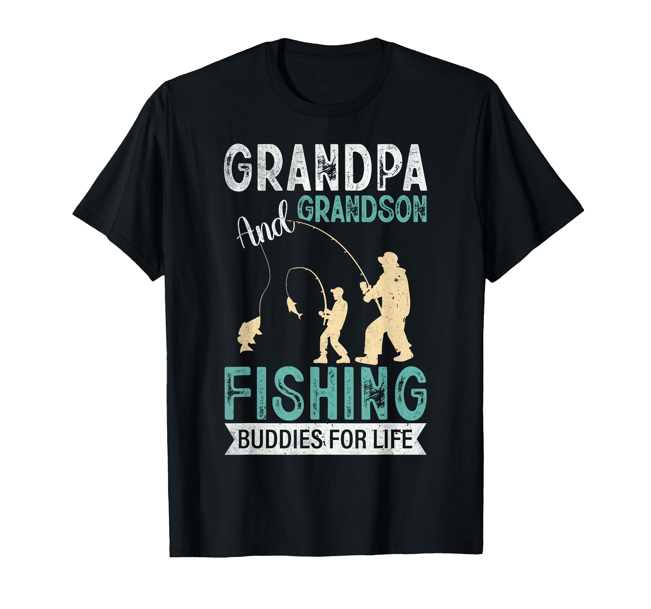 Grandpa And Grandson Fishing T-Shirt - Fun Novelty Design Men Women - T-Shirt, Sweatshirt, Hoodie
