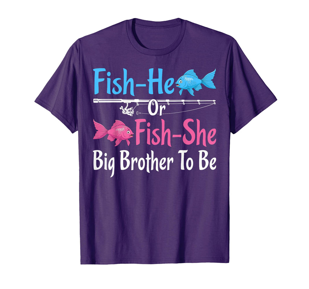 Fish He Or Fish She Big Brother T-Shirt - Custom Art Print Men Women - T-Shirt, Sweatshirt, Hoodie