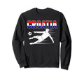 Croatia Soccer Fans Jersey Croatian Sweatshirt - Graphic Print Unisex - T-Shirt, Sweatshirt, Hoodie