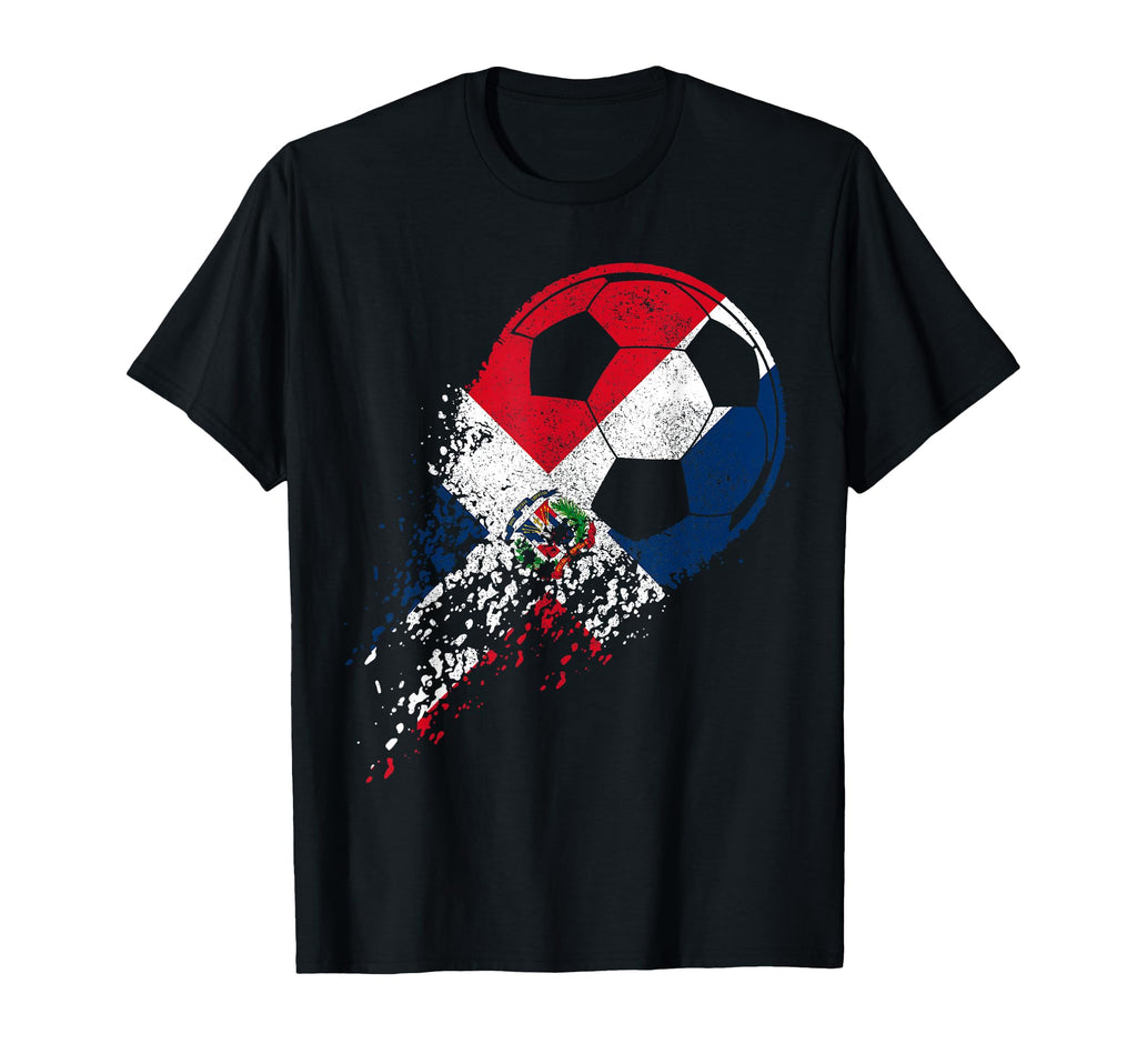Dominican Republic Soccer Flag Pride T-Shirt - Novelty Apparel Men Women - T-Shirt, Sweatshirt, Hoodie