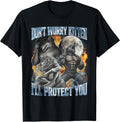 Don't Worry Kitten I'll Protect You Funny Alpha Wolf - Adult & Kids T-Shirts, Sweatshirts & Hoodies apparel design preview 1