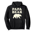 Papa Bear Bold Text Hoodie - Unique Graphic Men Women - T-Shirt, Sweatshirt, Hoodie