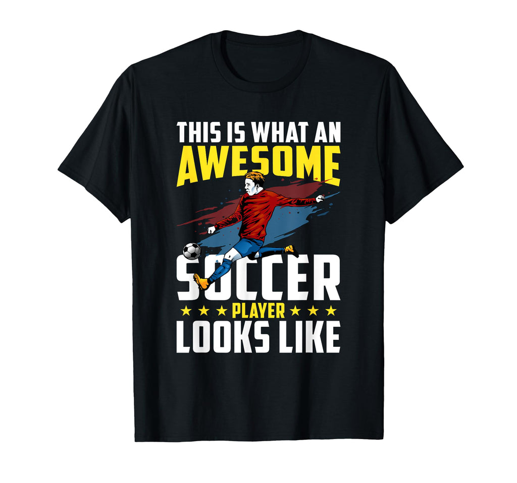 Football Player Jersey Awesome Soccer T-Shirt - Custom Art Print Unisex - T-Shirt, Sweatshirt, Hoodie
