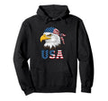 Patriotic 4Th July Bald Eagle Usa Hoodie - Graphic Print Men Women - T-Shirt, Sweatshirt, Hoodie