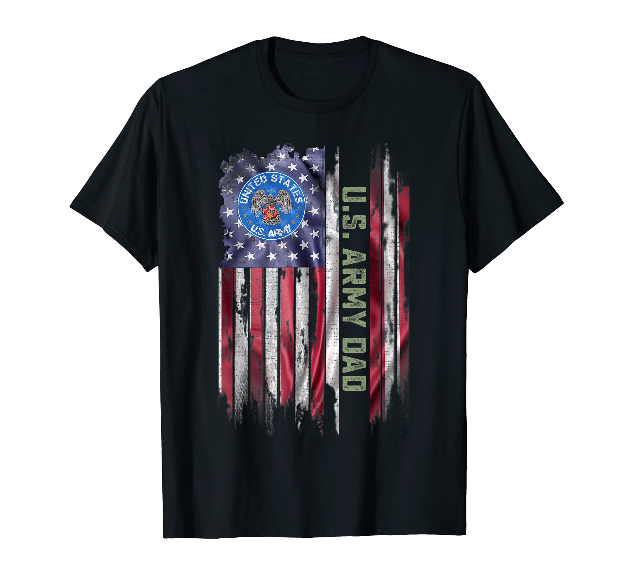 Usa American Flag Proud Us Army Veteran Dad T-Shirt - Graphic Print Unisex - T-Shirt, Sweatshirt, Hoodie
