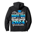 Proud Bonus Dad 2024 Valedictorian Hoodie - Novelty Apparel Men Women - T-Shirt, Sweatshirt, Hoodie