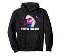 Bisexual Pride Papa Bear Bi Flag Lgbtq Hoodie - Streetwear Style Men Women - T-Shirt, Sweatshirt, Hoodie