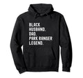 Black Husband Dad Park Ranger Legend Hoodie - Custom Art Print for Adults - T-Shirt, Sweatshirt, Hoodie