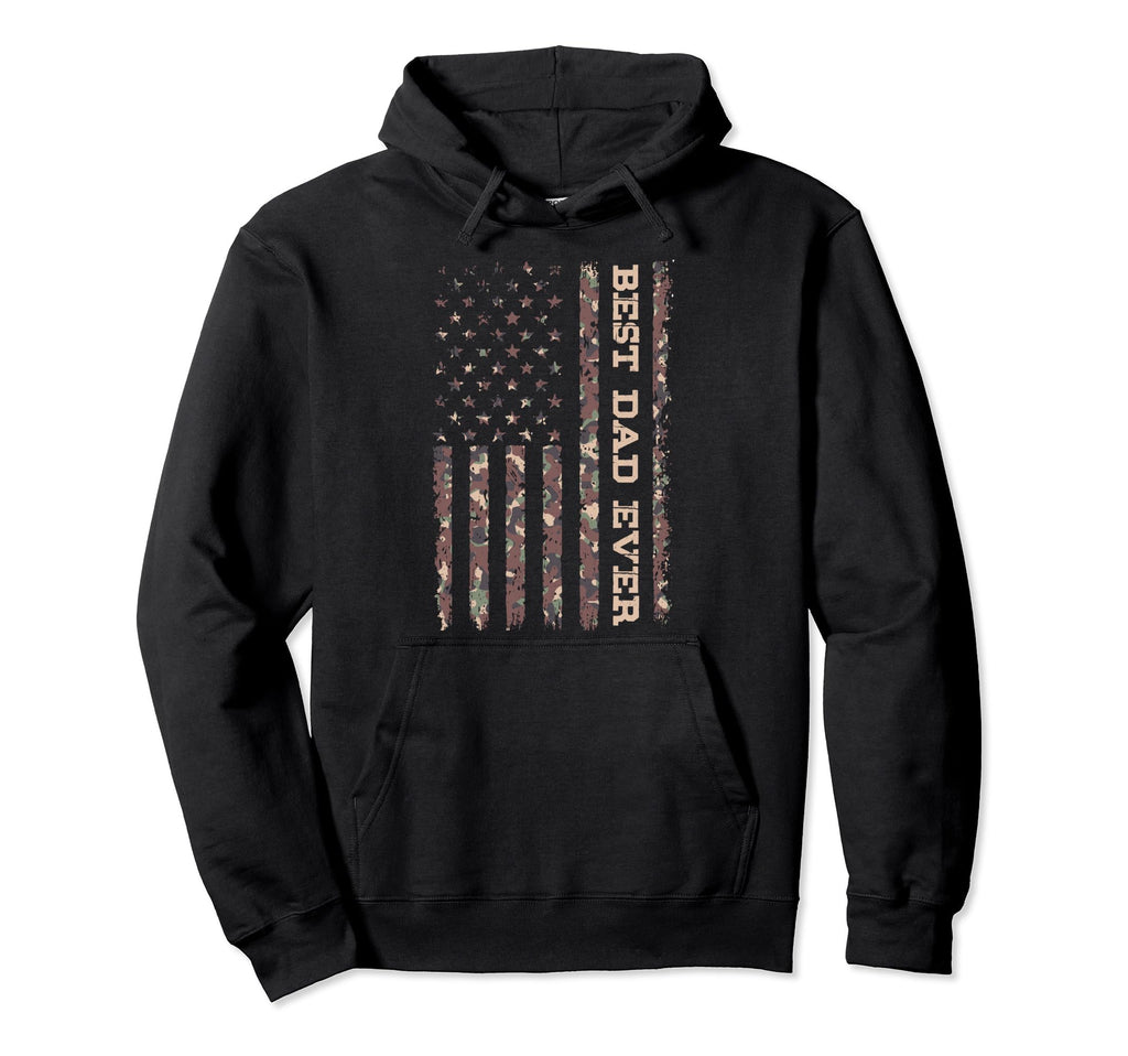 Us Flag Best Dad Ever Fathers Day Hoodie - Streetwear Style for Adults - T-Shirt, Sweatshirt, Hoodie