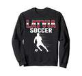 Latvia Soccer Fans Jersey Proud Sweatshirt - Minimalist Print Unisex - T-Shirt, Sweatshirt, Hoodie
