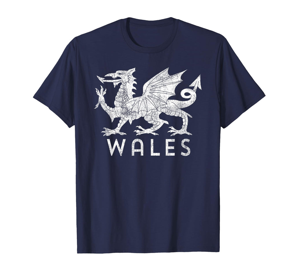 Distressed Rugby Welsh Cymru Flag Wales T-Shirt - Novelty Apparel Unisex - T-Shirt, Sweatshirt, Hoodie